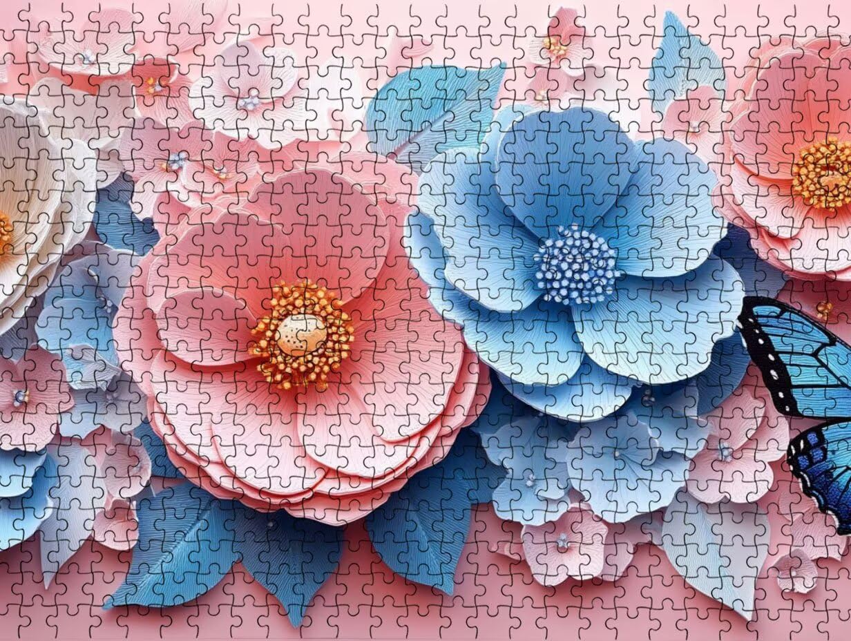 Blu Rosa, 5000 Pezzi Puzzle Classici, per Adulti YHPGL6-502