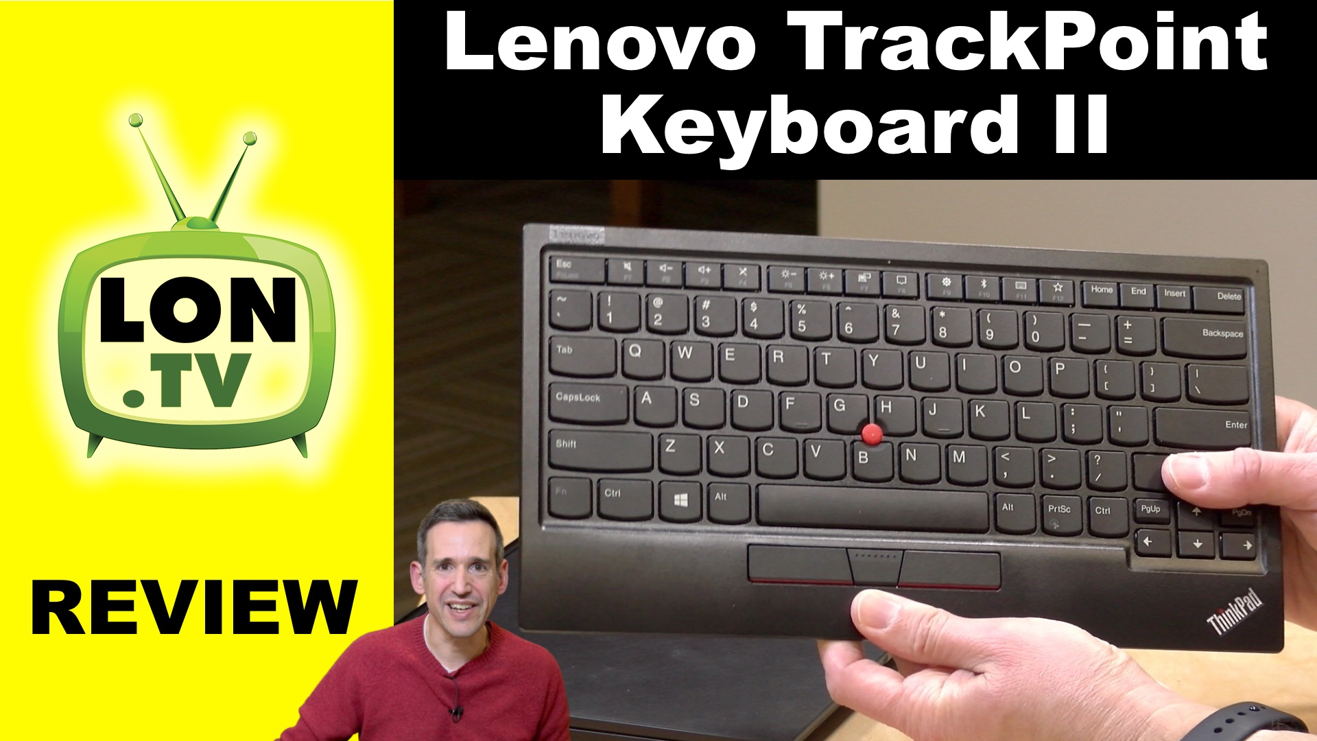 Watch Lenovo Trackpoint Keyboard II Review on Amazon Live