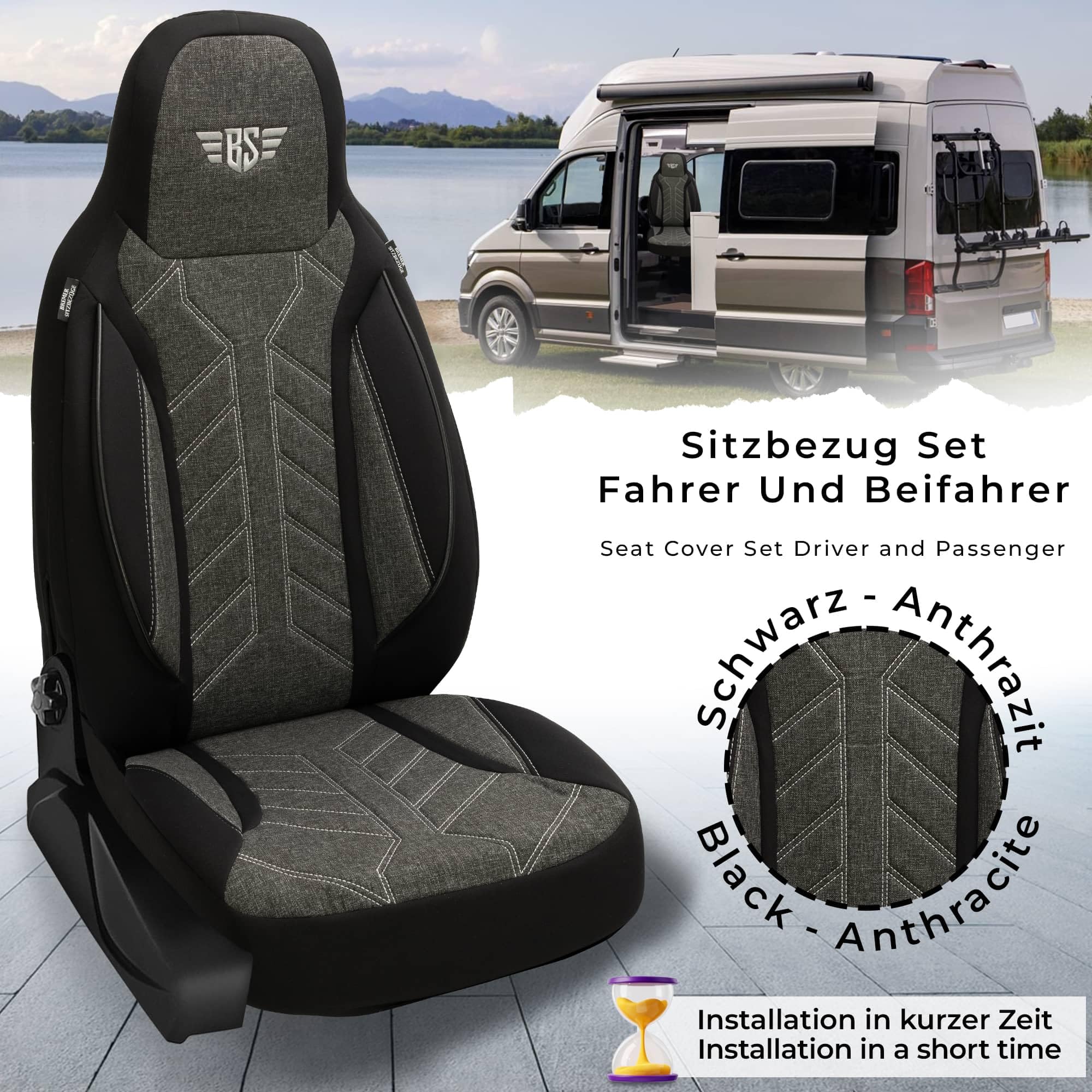 BREER SITZBEZÜGE ade-To-easure Driver Protective Covers, Seat Covers