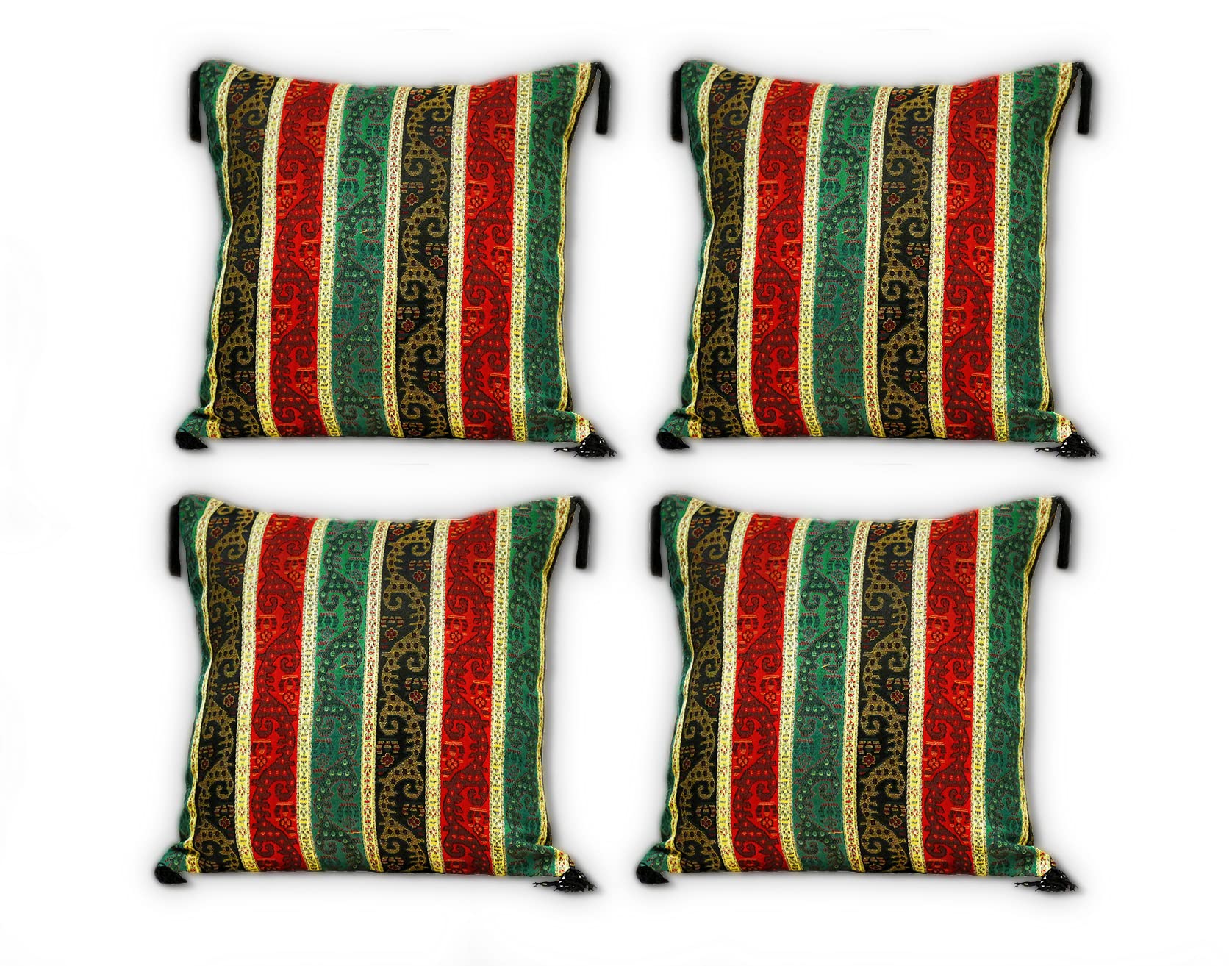 Housses de coussin orientales 40x40 cm pour raviver un canapé terne sans tout changer