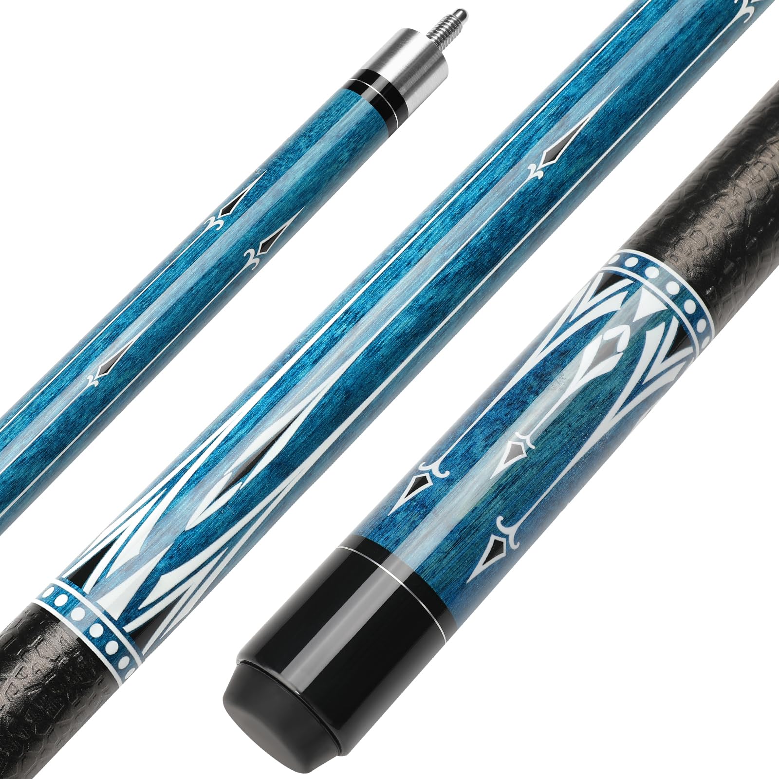 Queue de Billard, 58 Pouces 19 Oz Pool Cue Stick Bâtons de Billard en Bois Dur de Pointes de 13 mm pour Joueur Professionnel de Billard