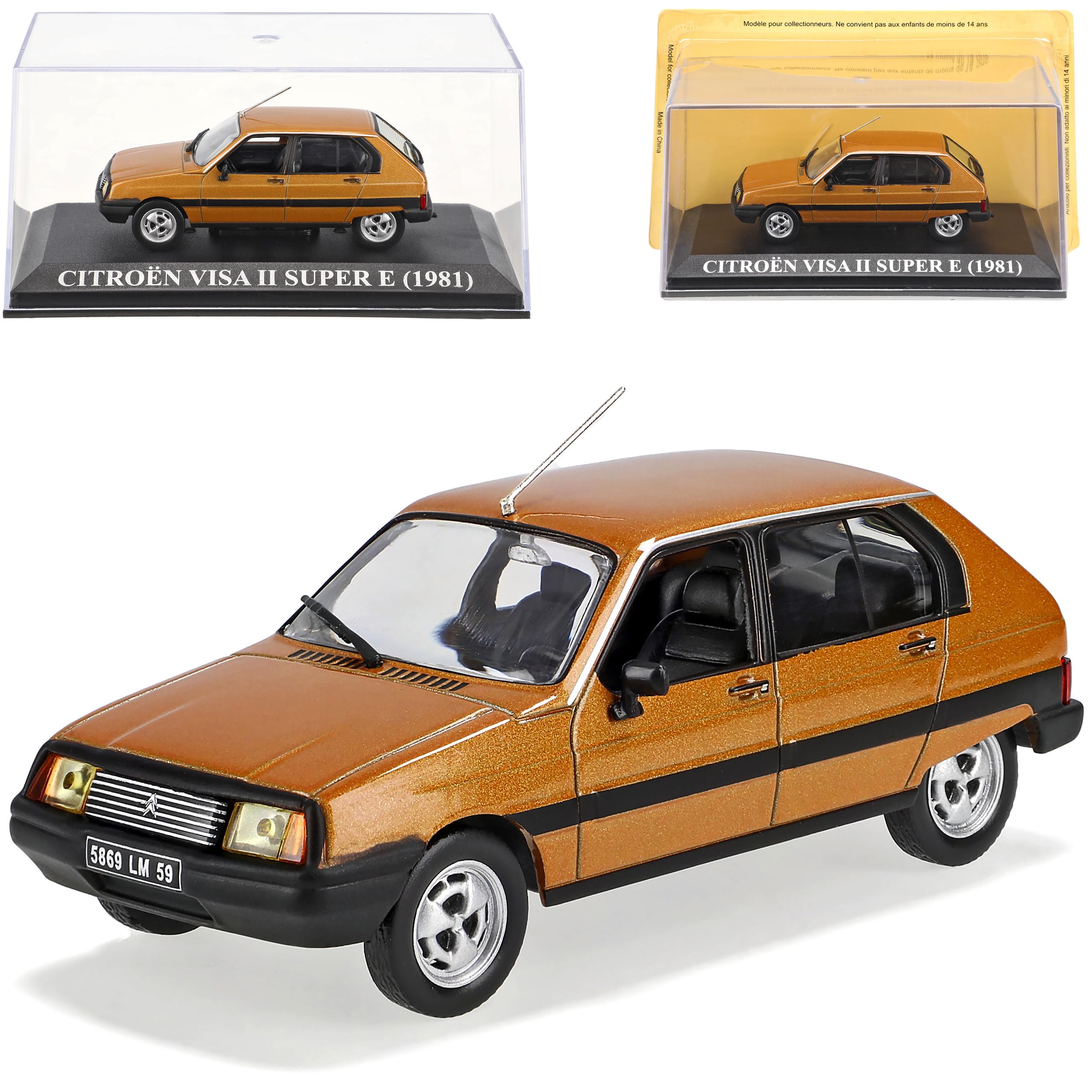 Voiture Miniature Solido Citroën VISA - Échelle 1:43 - Avec Boîte D'origine - État Parfait (Occasion)