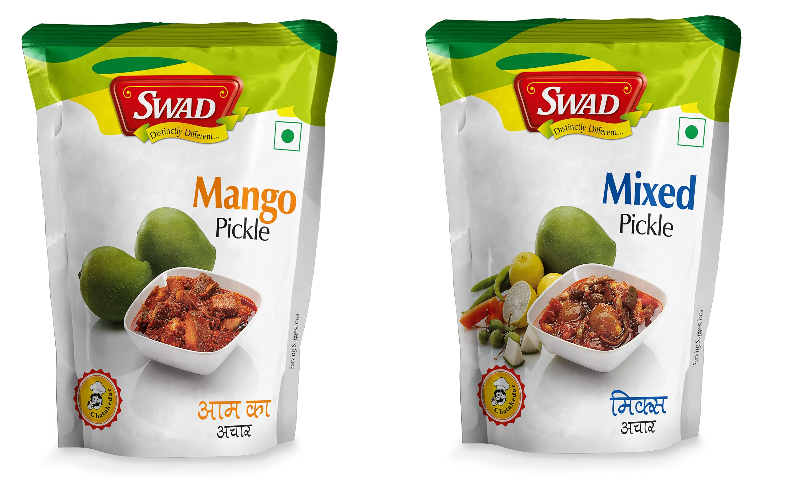 SWAD Delicious and Spicy Pack of Mango Pickle/Aam ka Achar - 200g| Mango, Lemon, Green Chillies, Carrot, Kerda Mixed Pickle/Mixed Achar - 200g Pack of 2 (B095RZNQH6) Amazon Price History, Amazon Price Tracker