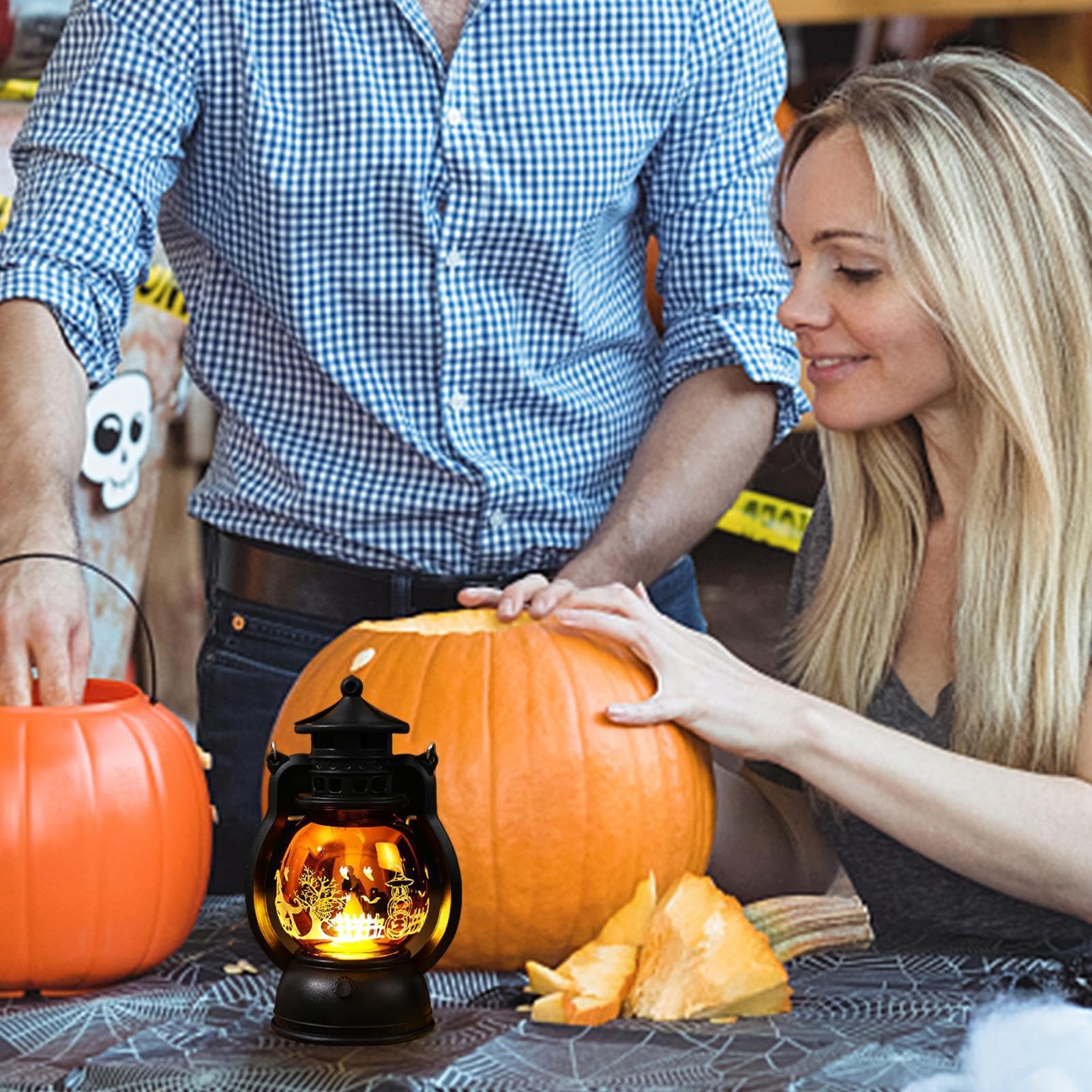 Amazon.co.jp : ハロウィン ランタン装飾、ランタン電池式 屋外装飾