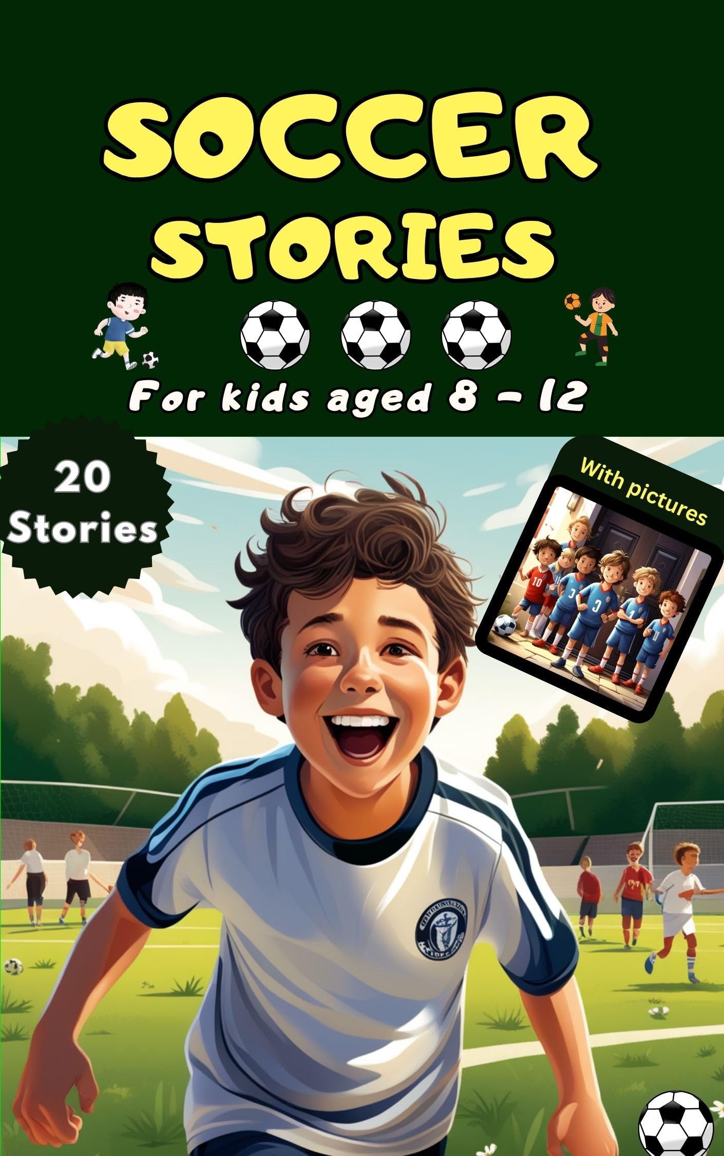 Amazing soccer stories for kids 8-12 - With 20 inspirational stories for young readers as one of the best soccer gifts for boys and girls age 9, 10, 11, 12: The big soccer book for future stars 8-12