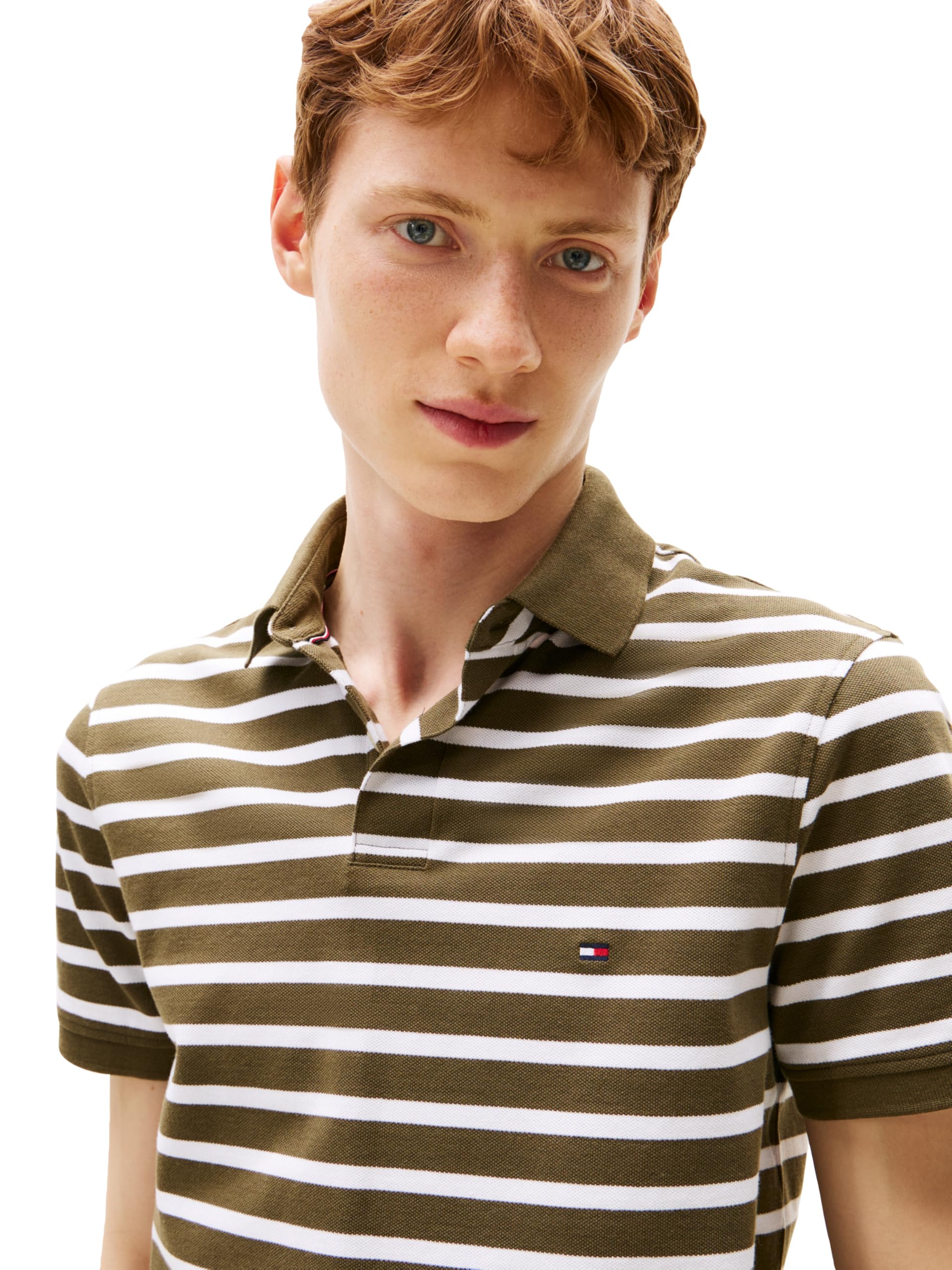 Tommy Hilfiger Koszulki polo z krótkim rękawem o normalnym kroju, ze stretchem i bio-piqué Mężczyźni Short Sleeve Polo Shirts in Regular Fit With Stretch And Organic Pique Cotton (1 w zestawie)