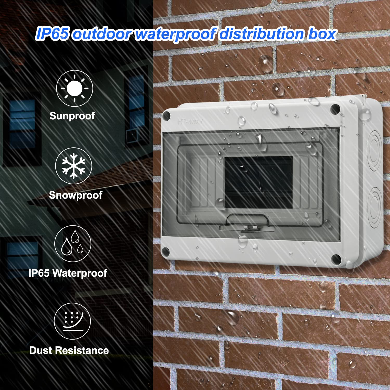 Cassa Eermetica Famel Per Contatore Elettrico IP65 - Dimensioni 350x500x195 Mm, Con Piastra Di Montaggio