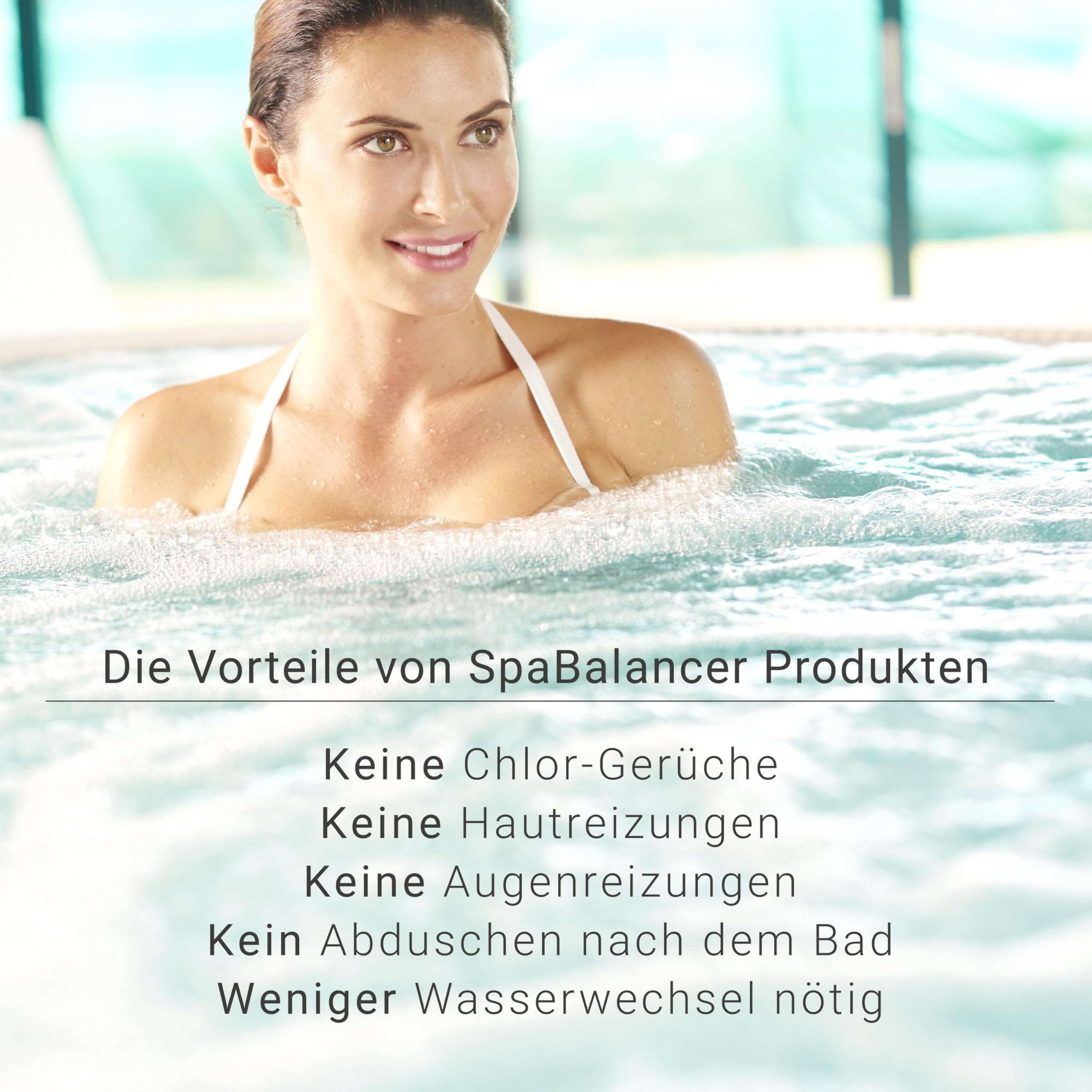 SpaBalancer Whirlpool Starter Set – Komplettes Wasserpflege Set für Whirlpool & Swim Spa – chlorfreie Spa Pflege, UltraShock, pH Minus, FilterClean, Pooltester – Cleverkauf