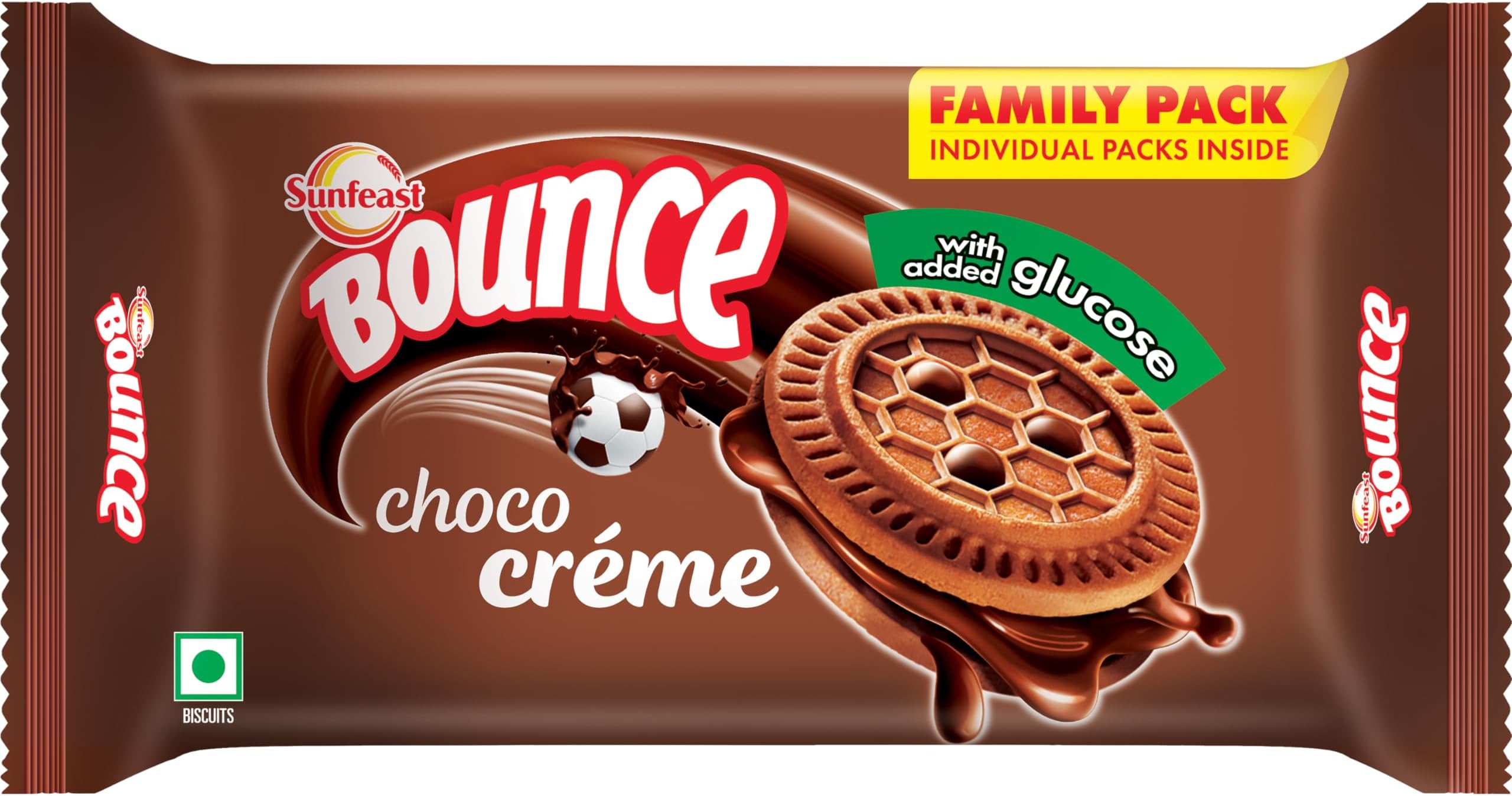 Sunfeast Bounce Choco Cream, 372g/348g