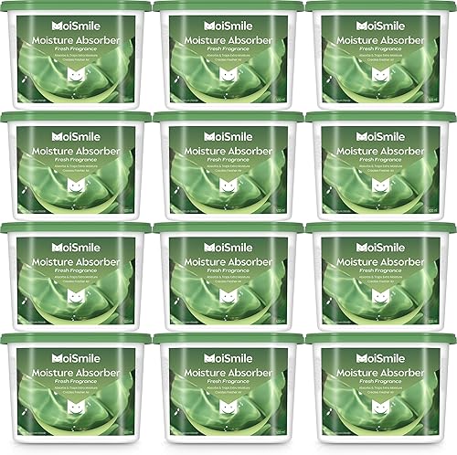 Miniatura 13 de Paquete de 6 absorbentes de humedad, deshumidificador de armario sin fragancia para baño, automóvil y sótano, cajas absorbentes de humedad Sin