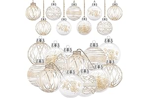 Beige Farmhouse Christmas Balls