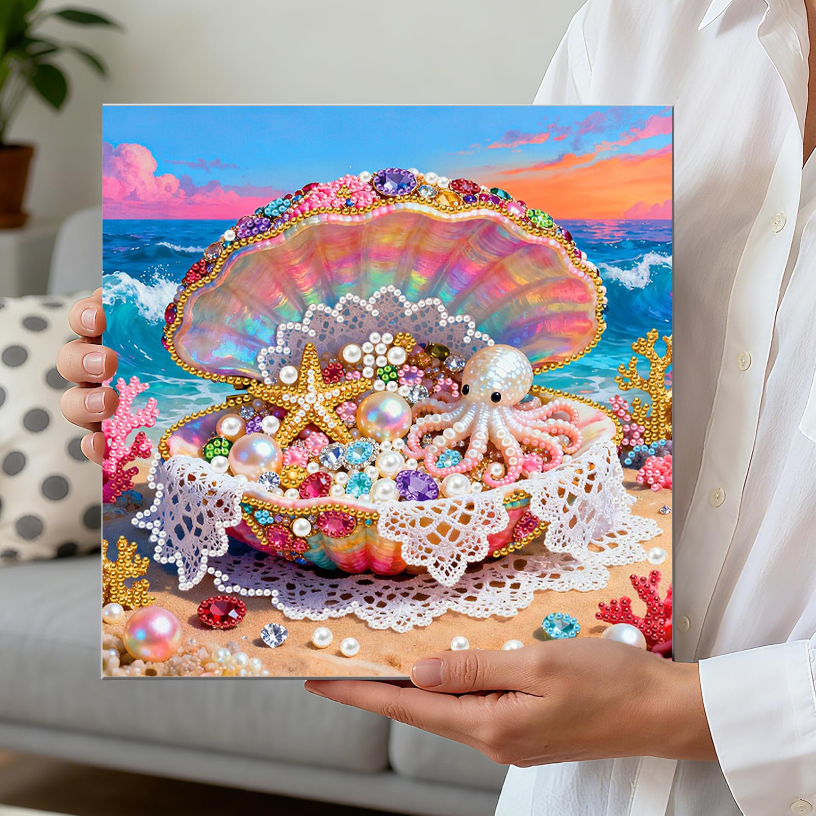 Amazon | 手作り真珠アート絵画 大人・初心者向けギフト 住所の装飾に