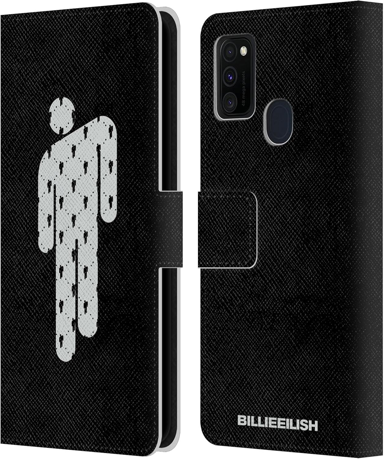 Head Case Designs Officially Licensed Billie Eilish Blohsh Key Art Leather Wallet Case Compatible with Galaxy M30s (2019)/M21 (2020)
