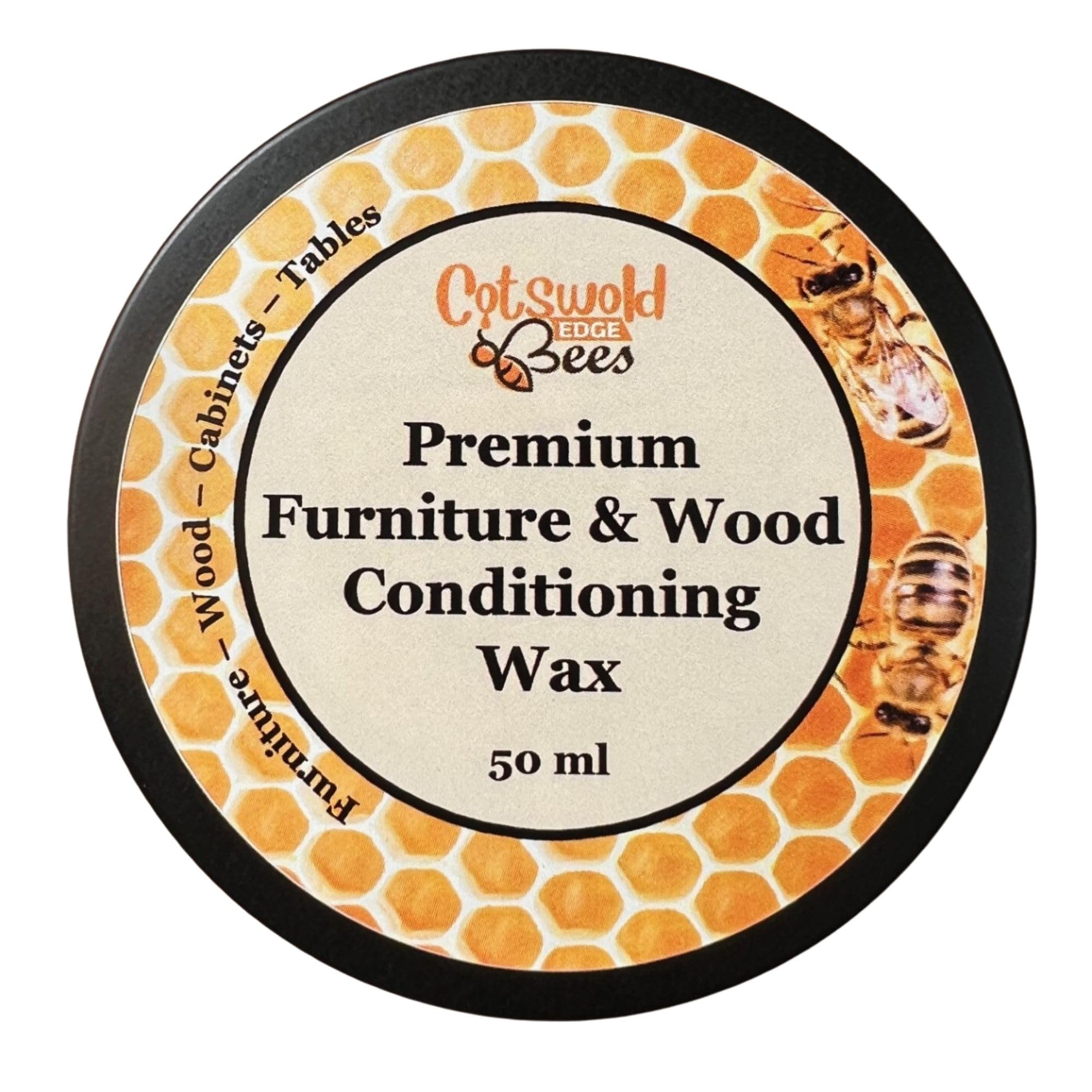 Furniture Polish Conditioning Wax 50ml – Natural Wood Care for Finished & Sealed Wood – Made in the UK