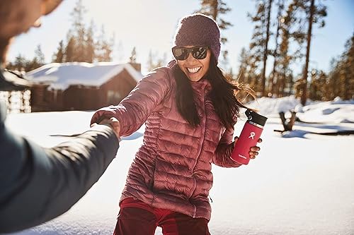 Miniatura 6 de Hydro Flask - Botella térmica para café de acero inoxidable aislado al vacío con gran apertura y tapa flexible anti-derrames, Rojo