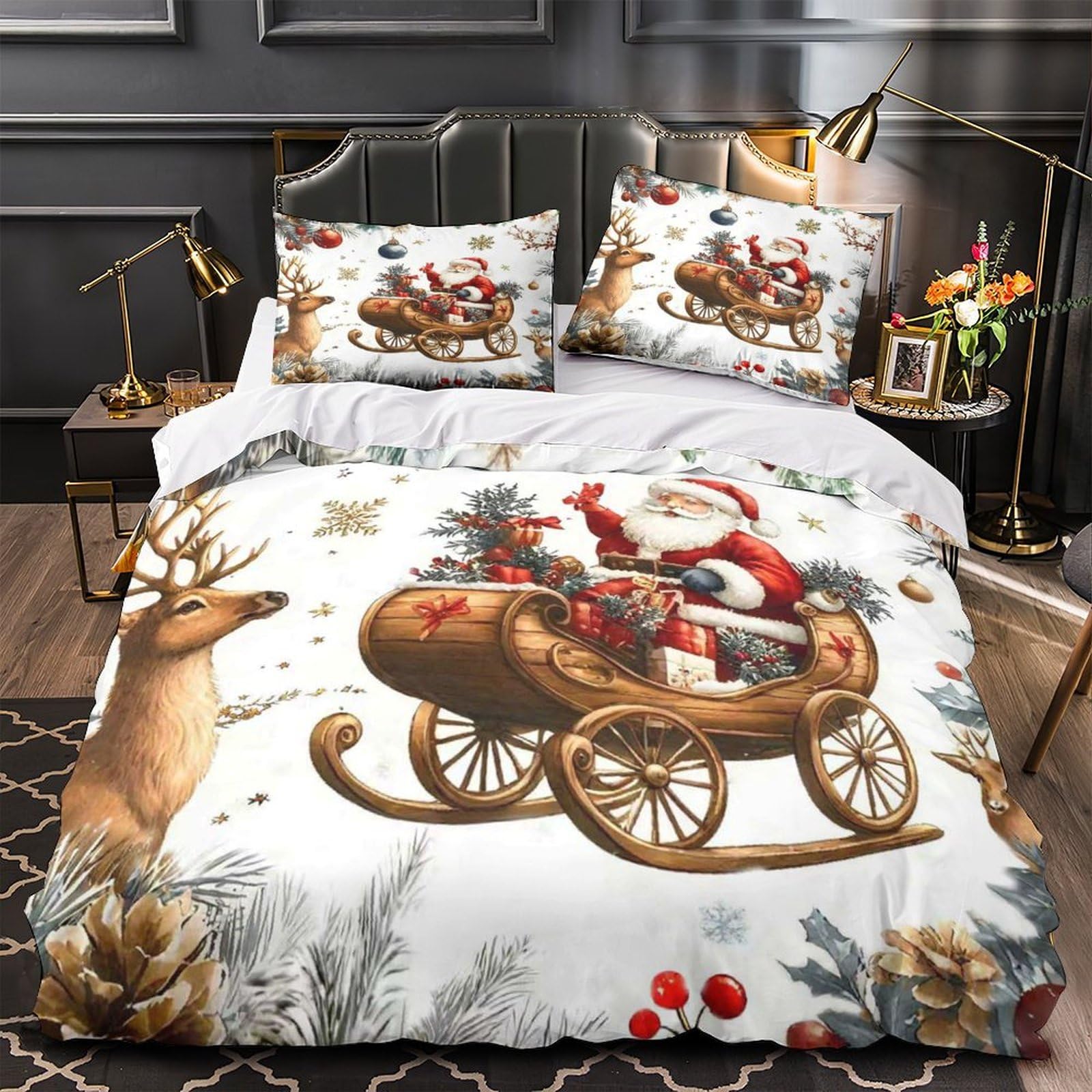 Housse de couette chrétienne hypoallergénique et douce avec fermeture éclair