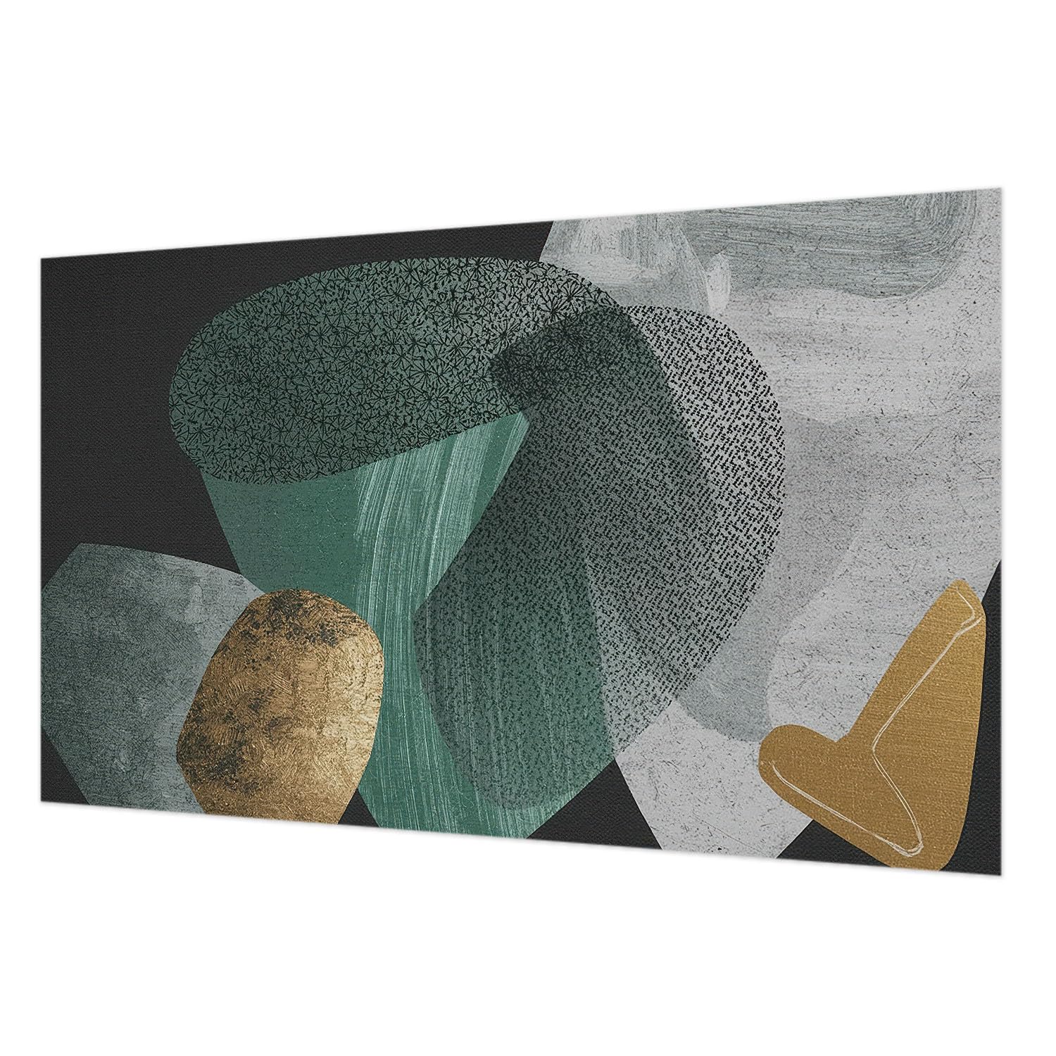 Revêtement mural intissé géométrie abstraite 416x254 cm salon