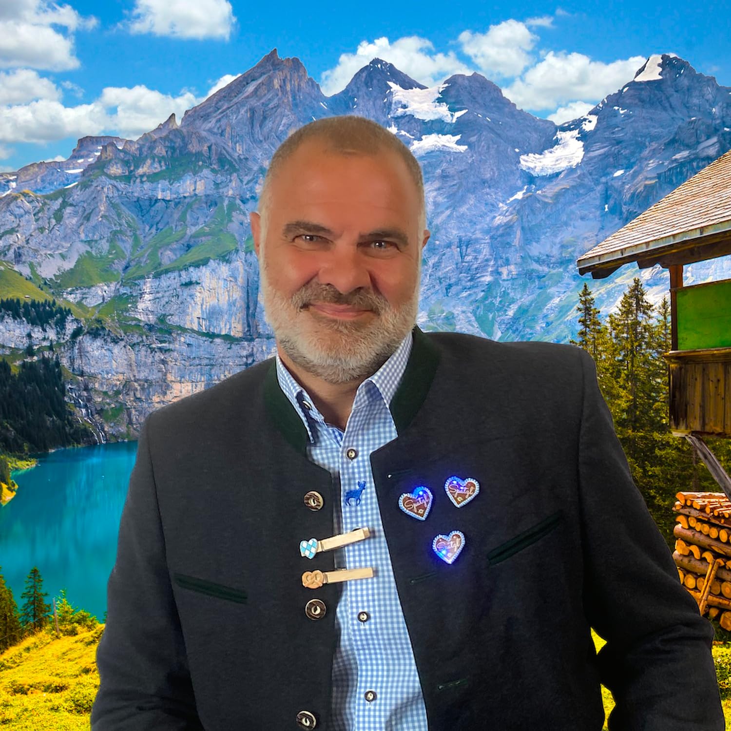 24 Stück PERSONALISIERTE Glubbal Glupperl Wäscheklammern BREZEL - mit Namens Gravur - Oktoberfest Geburtstag Firmenfeier Hochzeit Namensschild Party Bayern gravierter Namen (24)