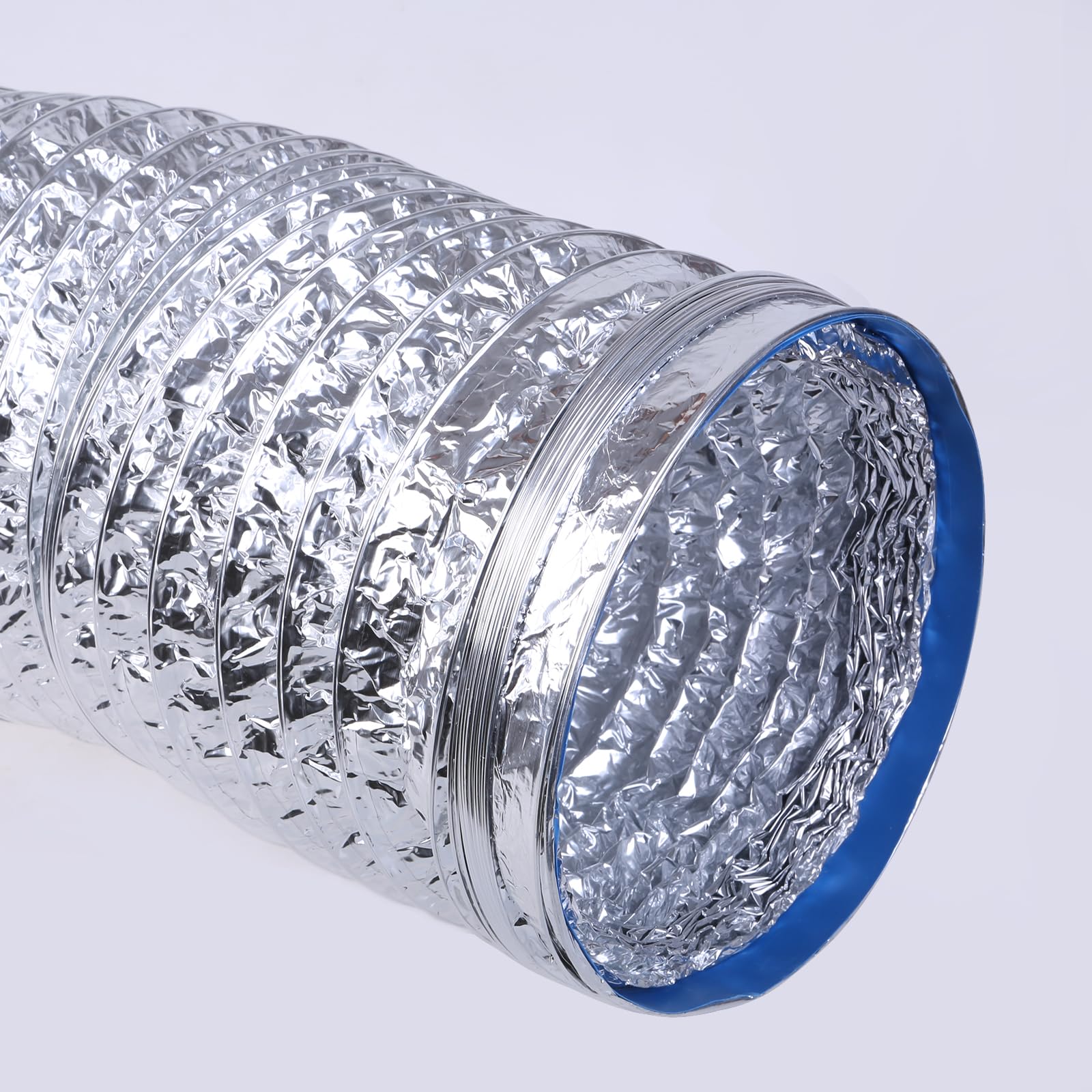 Tubo di ventilazione flessibile in alluminio da 200 mm per ventola di scarico, diametro 20,3 cm