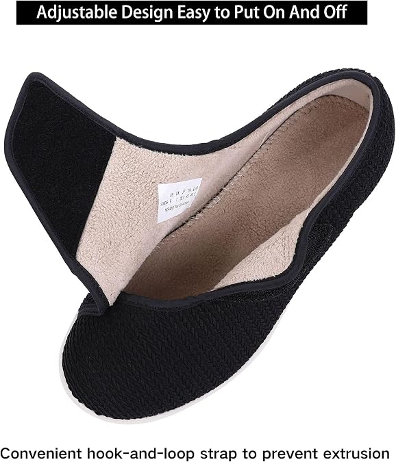 Elitechoice Diabetic Shoes for Women, Women's Wide Width Elderly Shoes, Adjustable Closure Lightweight Breathable, Swollen Feet Walking Edema Sneakers