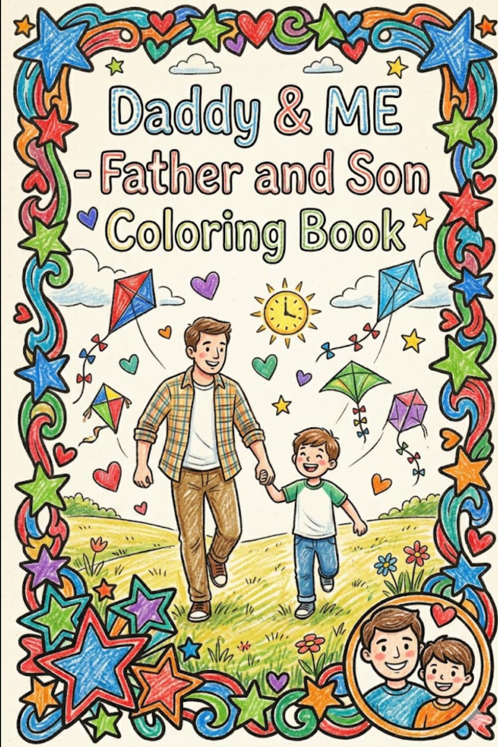 Me & My Daddy - Kids Coloring Book: Boy Edition