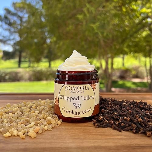 Miniatura 2 de Handmade Whipped Tallow Balm - (Value Size) Frankincense Resin & Whole Clove, Herb-Infused Chamomile & Calendula for Men, Women, Psoriasis, Eczema,