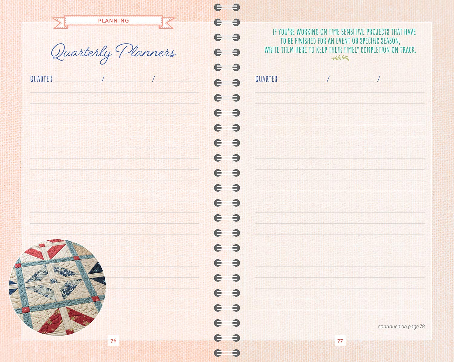 A Quilting Life Monthly Planner: A Portable Guide to Getting (and Staying) Organized