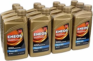 ENEOS 75W-90 Fully Synthetic Gear Oil, API GL-5, LSD, 12 Qt