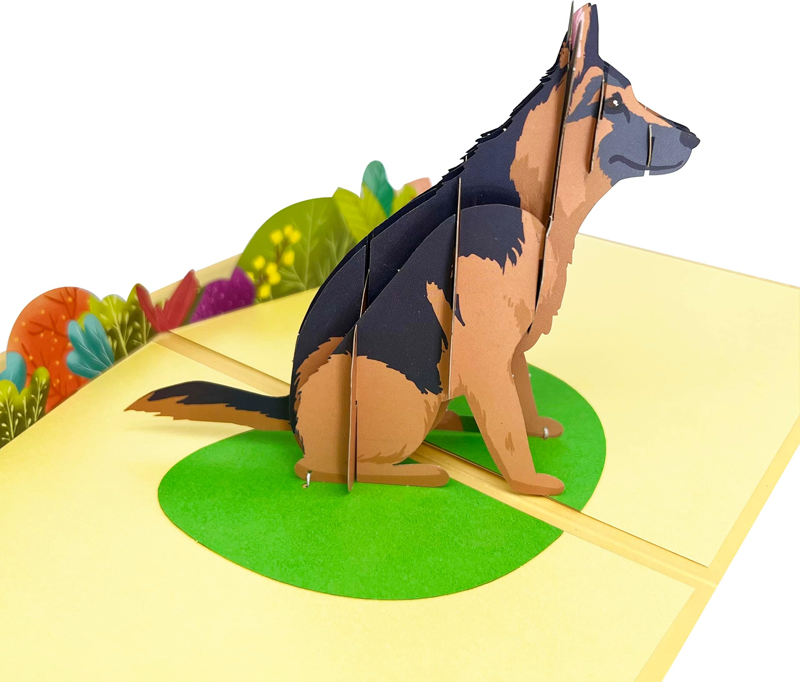 German Shepherd Pop Up Card, Birthday Card From Dog, Thank You, For Mom, Dad, Husband, German Shepherd Gifts.Cancer Support Thank You Cards