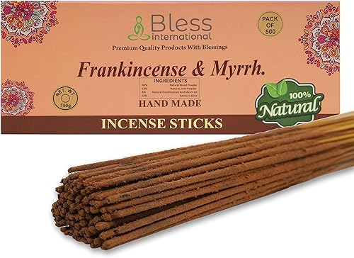 Bless International varillas de incienso 100% natural hechas a mano, sumergidas a mano, el mejor aroma