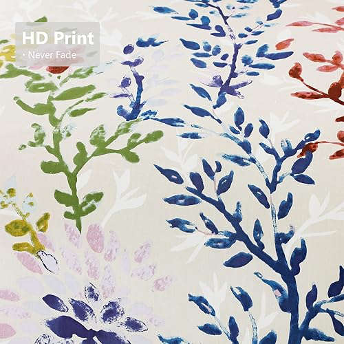 Miniatura 4 de Style Quarters - Juego de funda de edredón tamaño Queen de 3 piezas con textura de algodón sintético copetudo, para todas las estaciones, juegos de