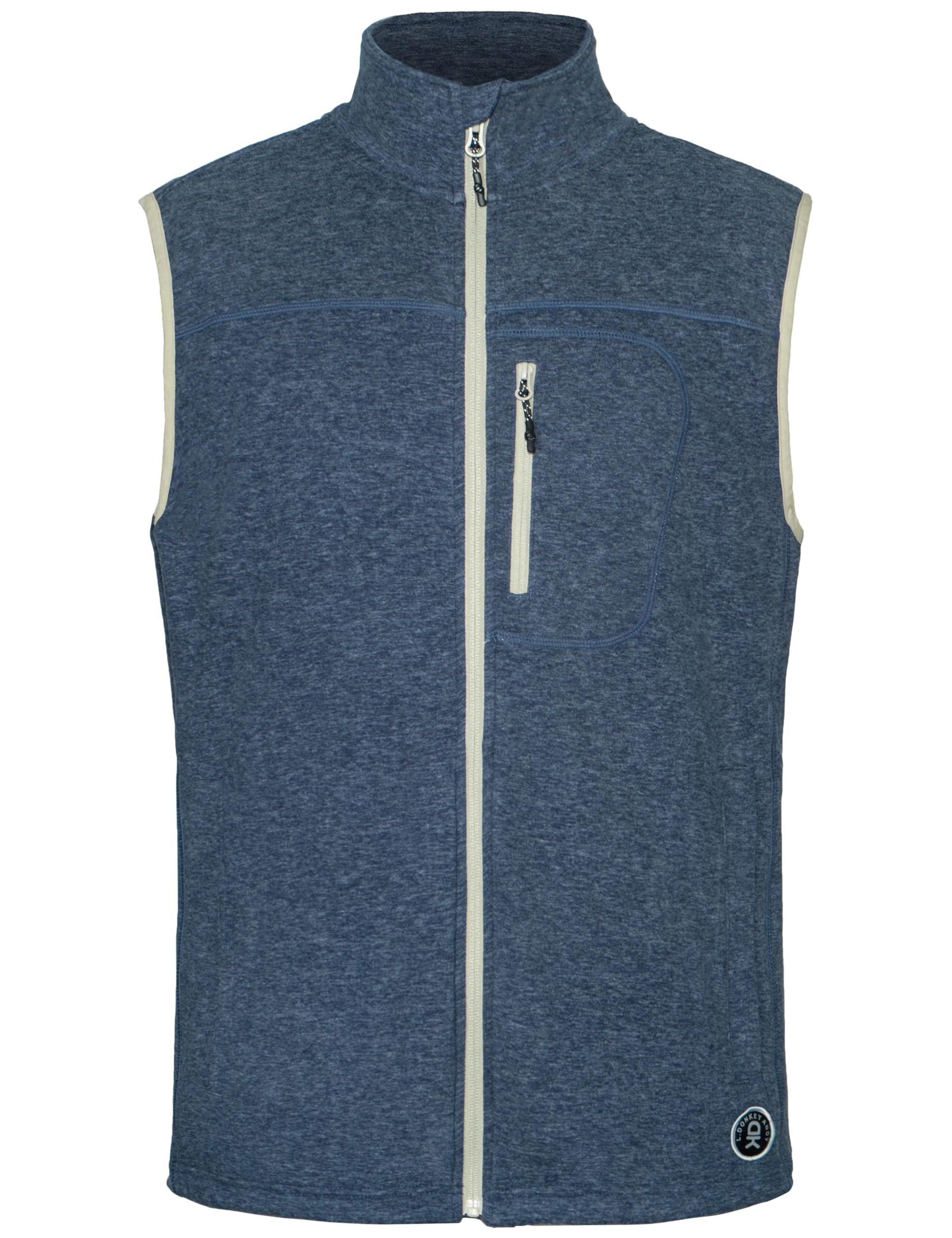 Little Donkey Andy Men's Warm Fleece Vest Windproof Sleeveless Full-Zip Jacket for Golf Hiking Running Travel
