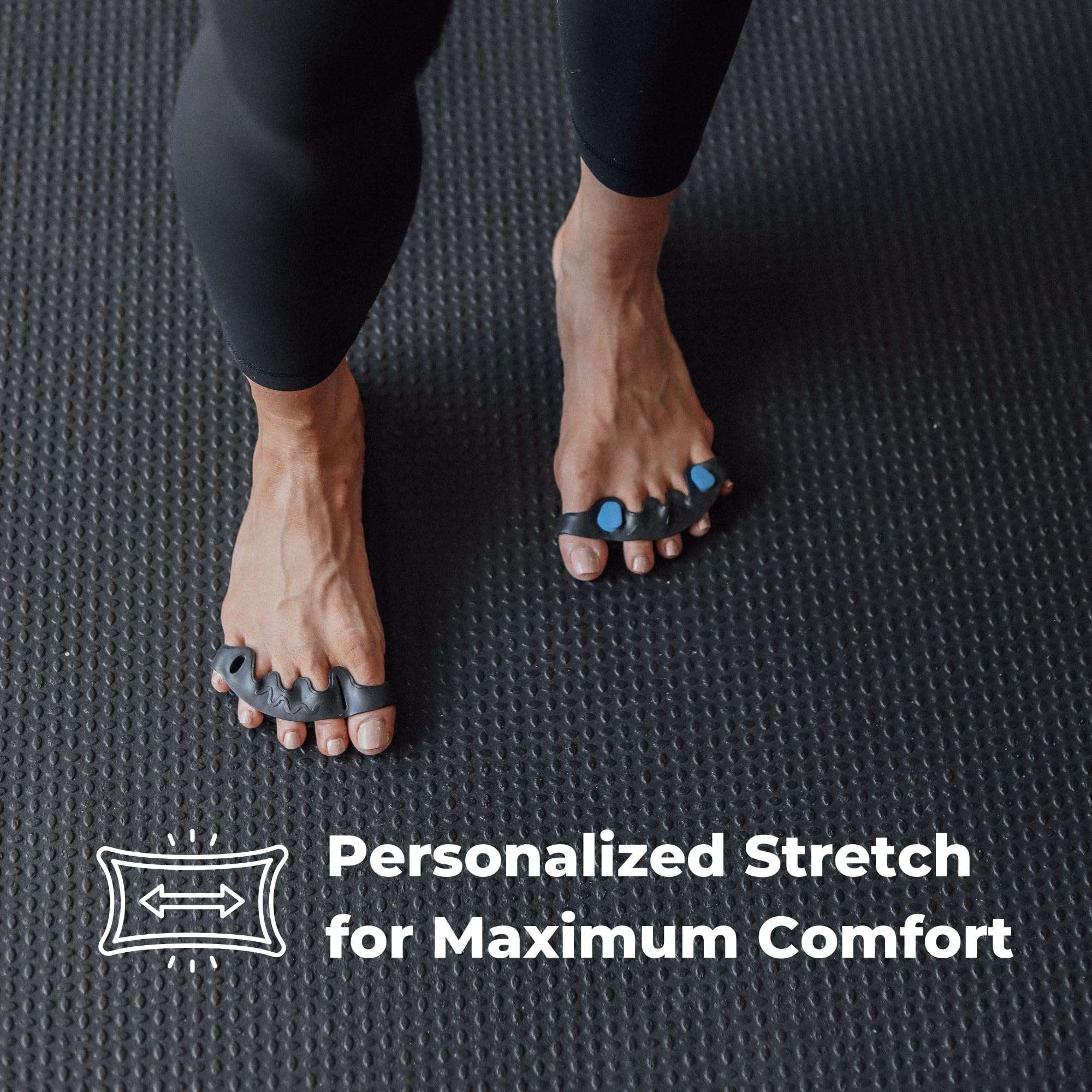 Spacer Mobility The Toe Spacer Flex | Recupero dal pavimento verso l'alto, corregge la alluce valgo, fascite plantare e corregge le dita dei piedi, separatore unisex regolabile, perfetto per i primi