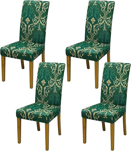 Miniatura 126 de Fundas para sillas de comedor, juego de 2 fundas para sillas de comedor o cocina, lavables, protectoras, para sillas Parsons, para el hogar
