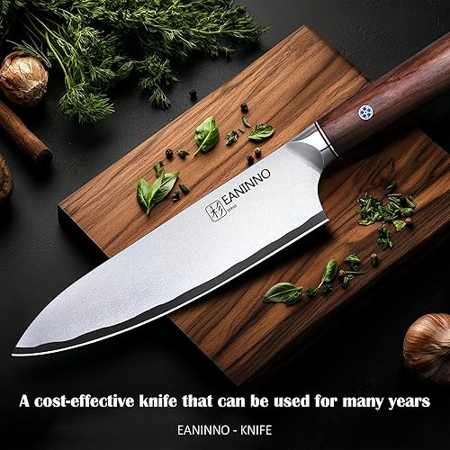 Miniatura 2 de Cuchillo de chef afilado de 8 pulgadas, cuchillo de cocina japonés de acero inoxidable de alto carbono, cuchillo de chef profesional para carne y