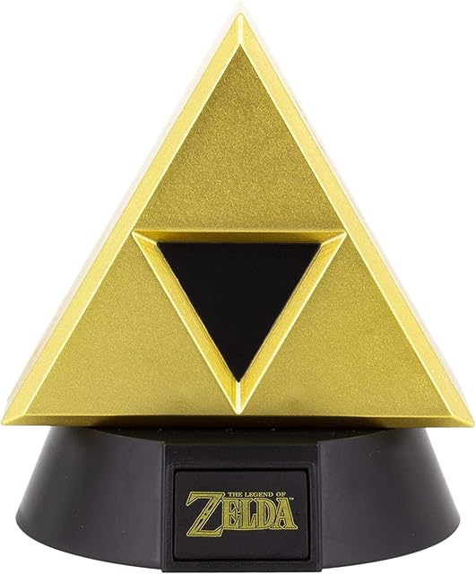 Paladone Gold Triforce Icon Light | Based on Legend of Zelda | Ideal for Kids Bedrooms, Office & Home | Pop Culture Gaming Merchandise