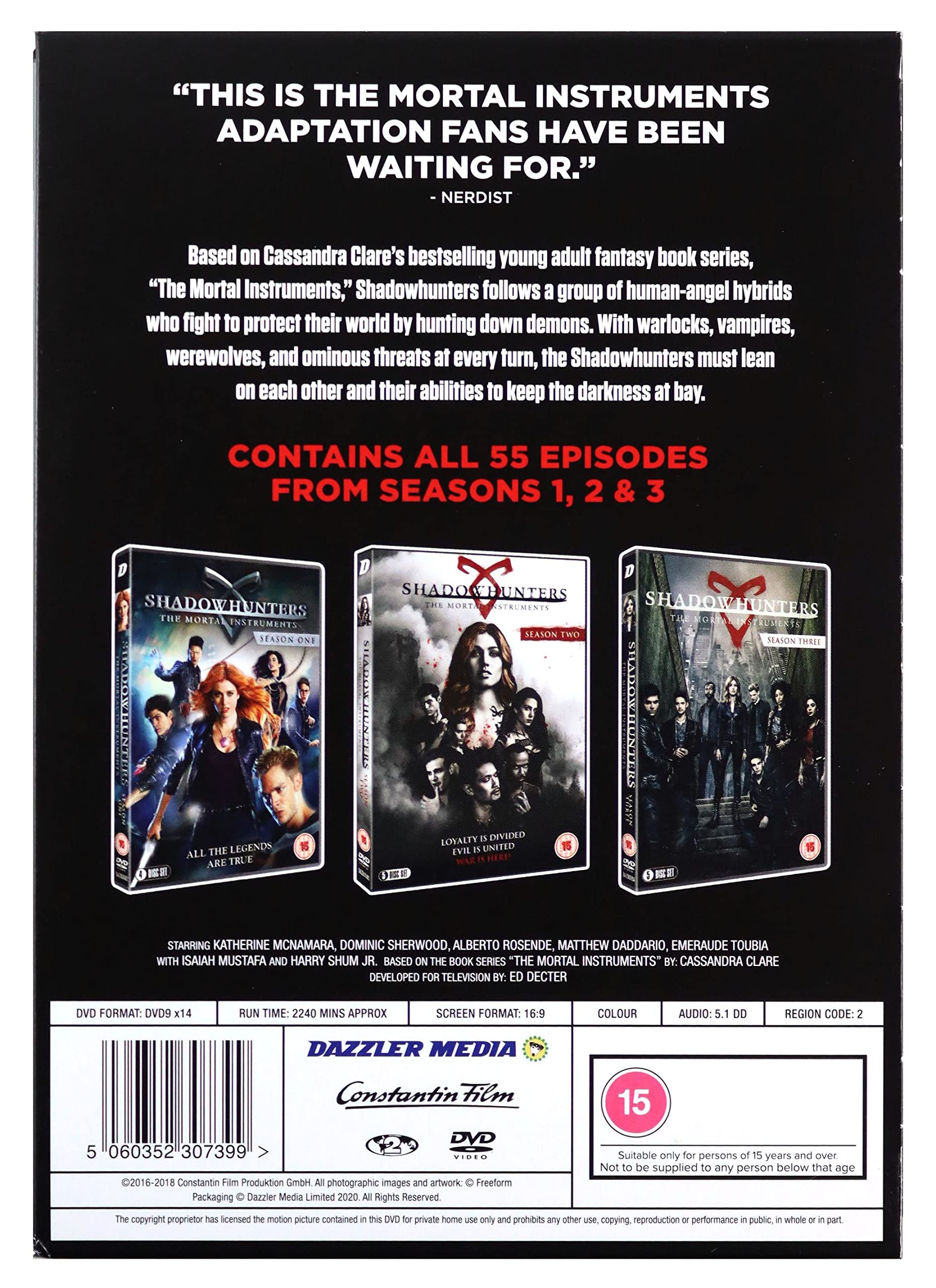Shadowhunters Seasons 1,2 &3 Boxset