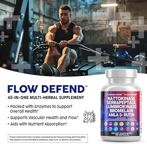 Miniatura 3 de Clean Nutraceuticals Suplemento enzimático de sarrapeptasa de nattoquinasa lumbroquinasa - Fabricado en Estados Unidos