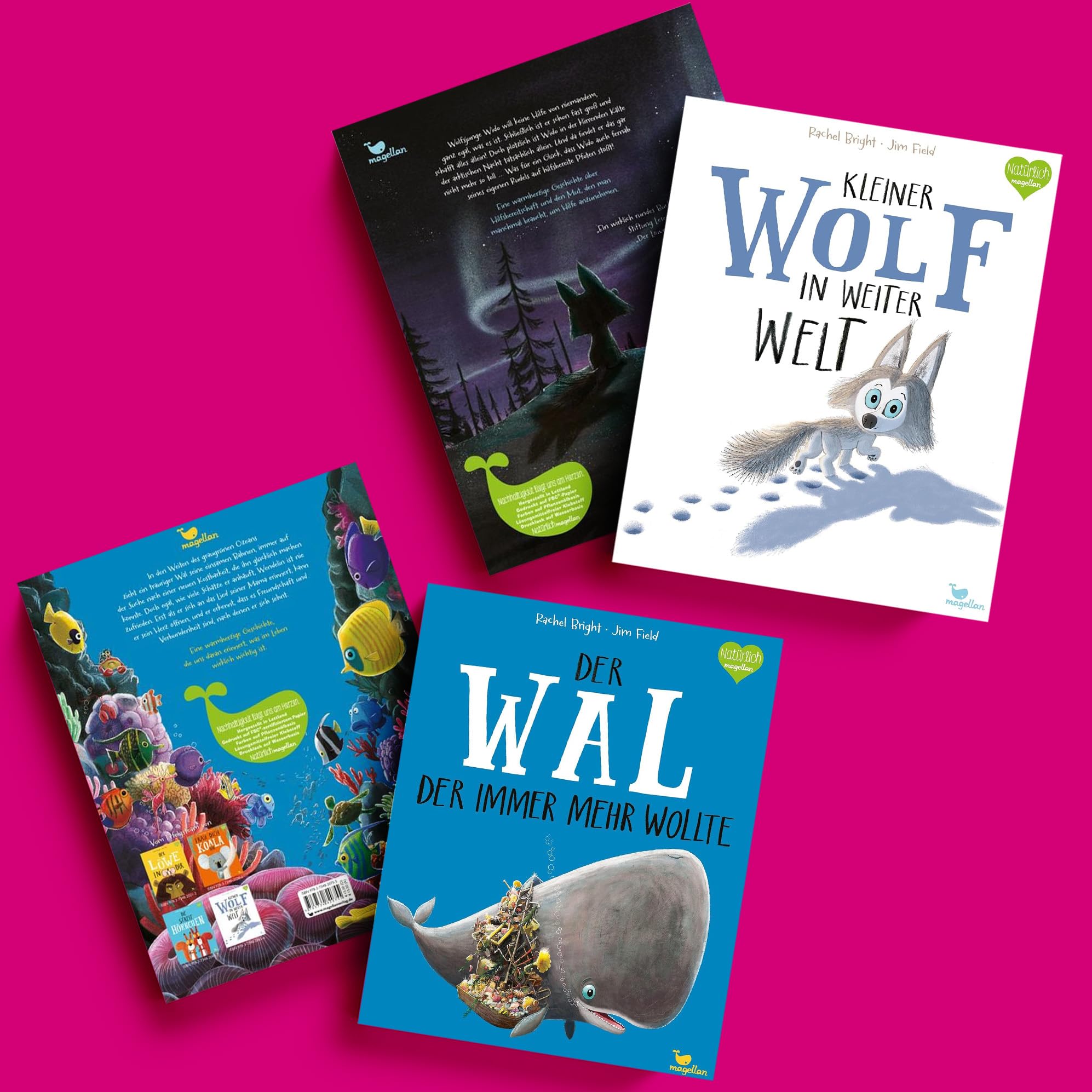 Der Löwe in dir & 7 weitere Bilderbücher von Rachel Bright/Jim Field – Das komplette Set für Kinder ab 3 Jahren über Gefühle Freundschaft & Mut, inkl. Stickerset, Vorlesebücher zum Lernen & Entdecken