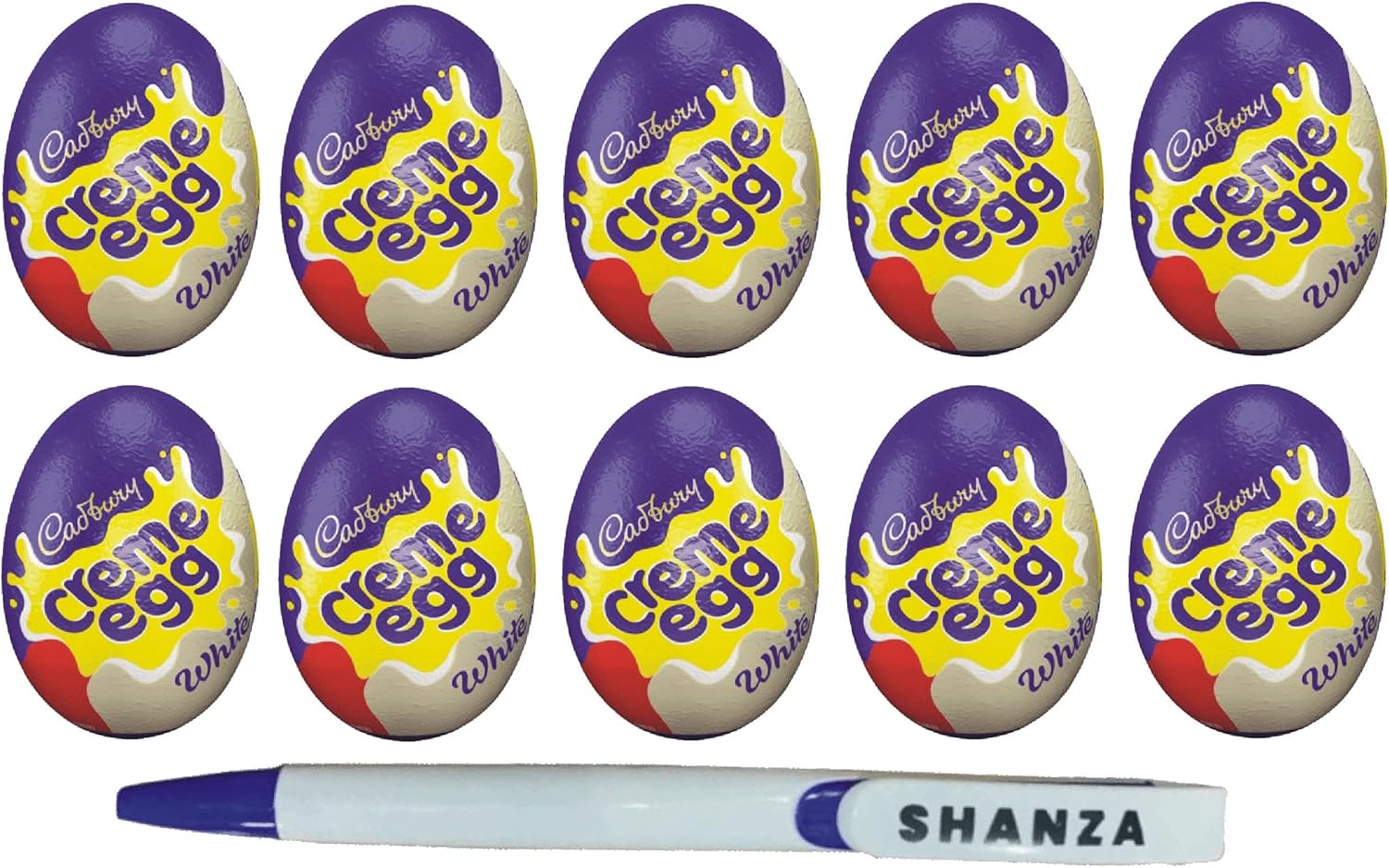 Cadbury Dairy Milk Caramel Egg, White Creme Egg, Creme Egg 10 x 40g