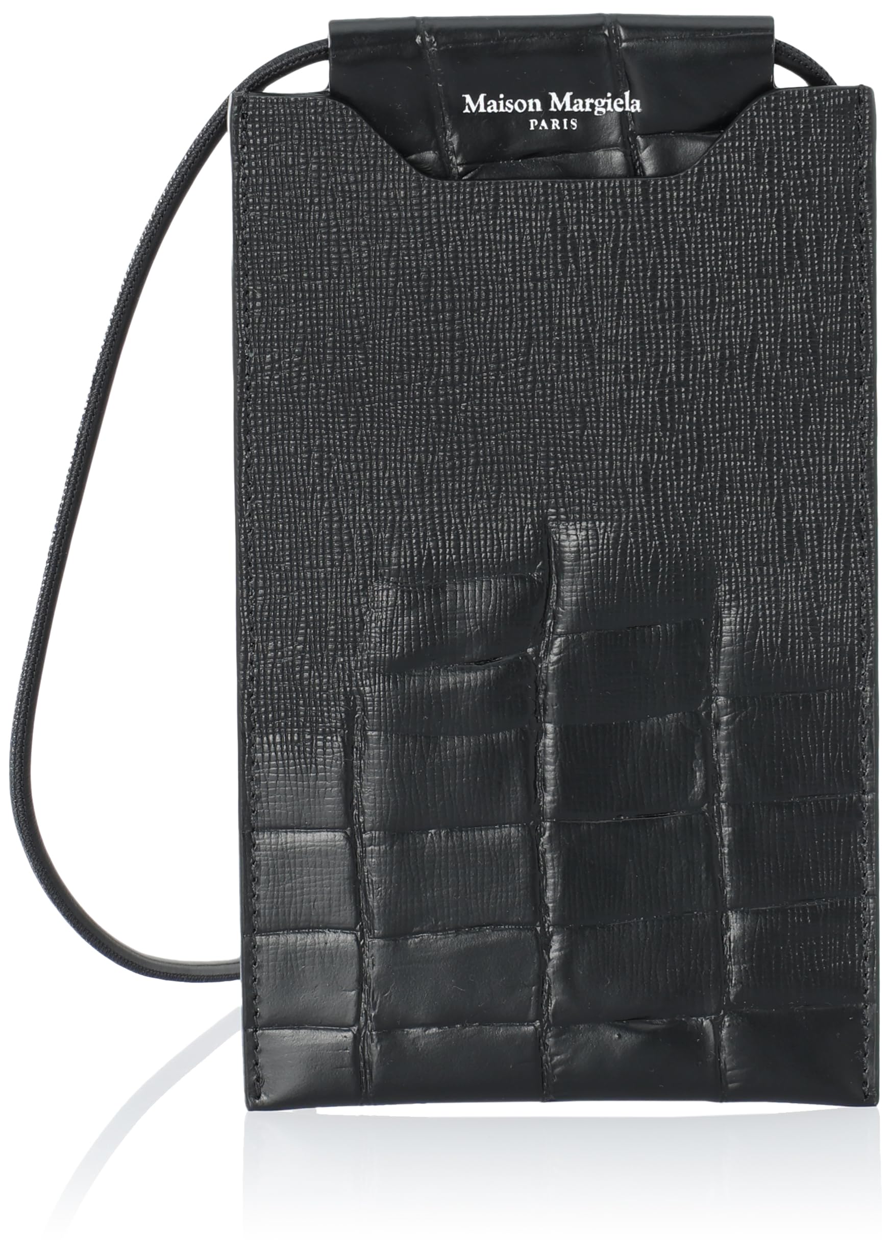 【正規品・美品】Maison Margela スマホショルダーバッグ　ブラック 最安値挑戦中☆MAISON MARGIERA☆Phone Holder バッグ☆送関込