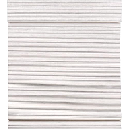 LazBlinds Cordless Bamboo Roman Shades, Privacy Window Treatment, Roll Up Bamboo Blinds for Window 46'' W x 60'' H