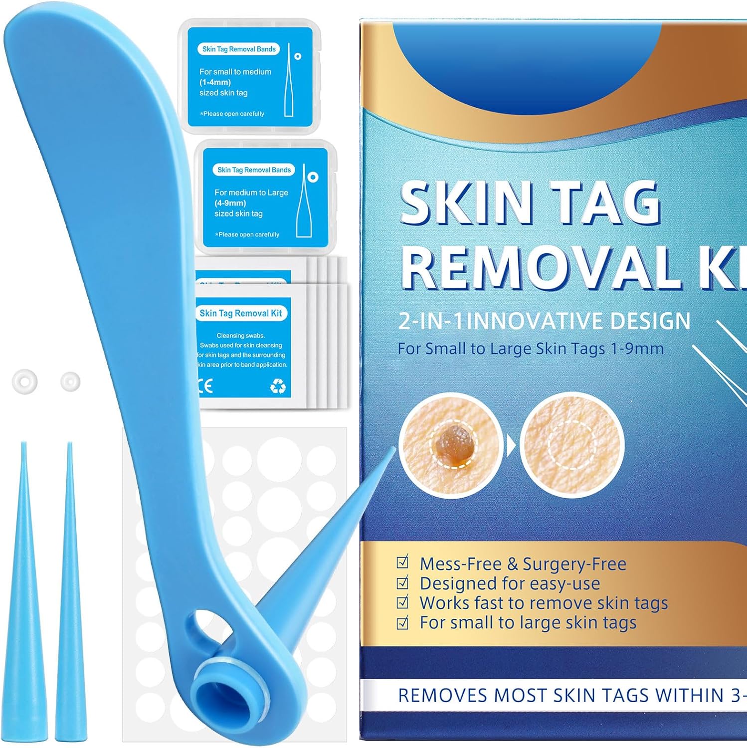 2IN1 Skin Tag Removal Kit for Men and Women, AiroZhenTop Fast and