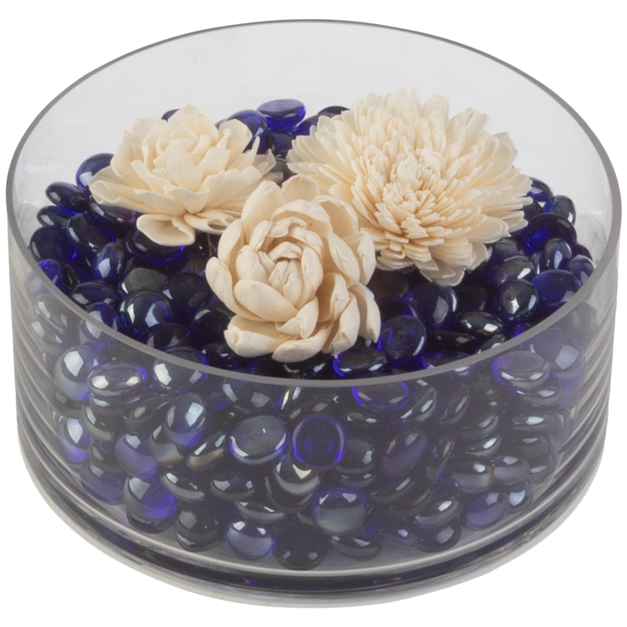 Pure Garden 50-LG1379 Pierres en verre pour foyer Bleu 4,5 kg