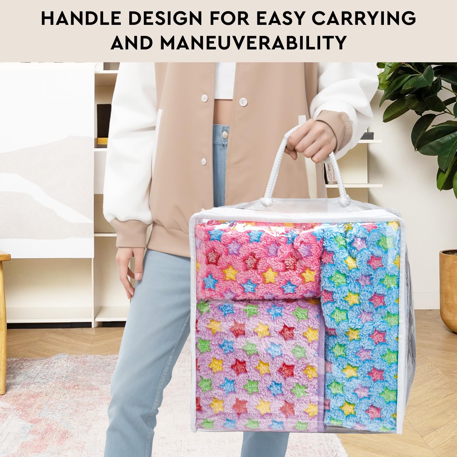 Cashmere Sweater Storage Bags | With Moth Protection Cedar | Breathable & Washab