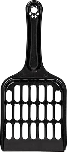 Miniatura 8 de IRIS USA - Bandeja de arena para gatos con parte superior abierta y respaldo alto con cuchara, fácil de limpiar, elegante y elegante sartén de arena