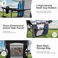 Vista 6 de HIGH POINT SPORTS Oversized Portable Mesh Camping Folding Chair
