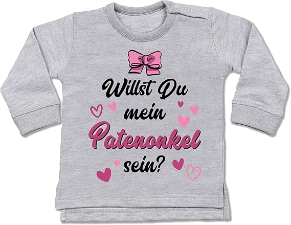 Shirtracer Statement Sprüche Baby Willst du Mein Patenonkel Sein
