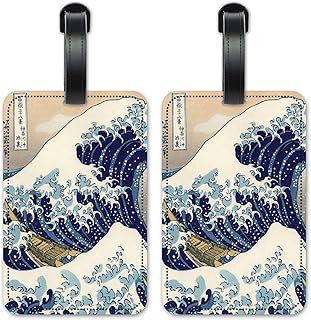 Hokusai: Great Wave - Luggage ID Tags - Suitcase Identification Cards - Set of 2