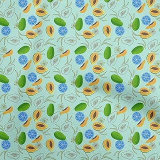 oneOone Chiffon Di Viscosa Verde Acquamarina Tessuto Pera Vestire Tessuto Di Stampa Del Tessuto Al Metro 42 Pollice largo